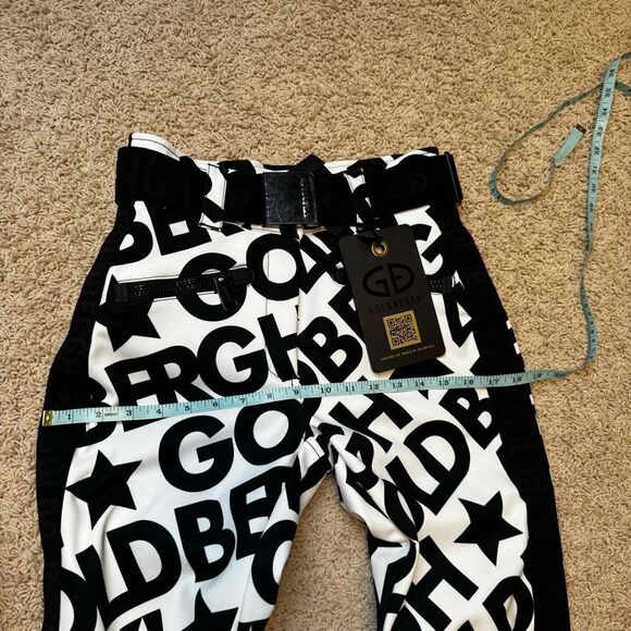 Goldbergh pippa Skistar Ski Pants Pippa Ski Pants White Black Logo Waterproof 8 - Picture 6 of 9